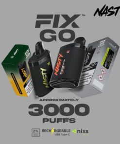 Nasty Fix Go 3000 Puff Şarj Edilebilen Tek Kullanımlık Elektronik Sigara